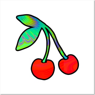 Trippy Cherries Posters and Art